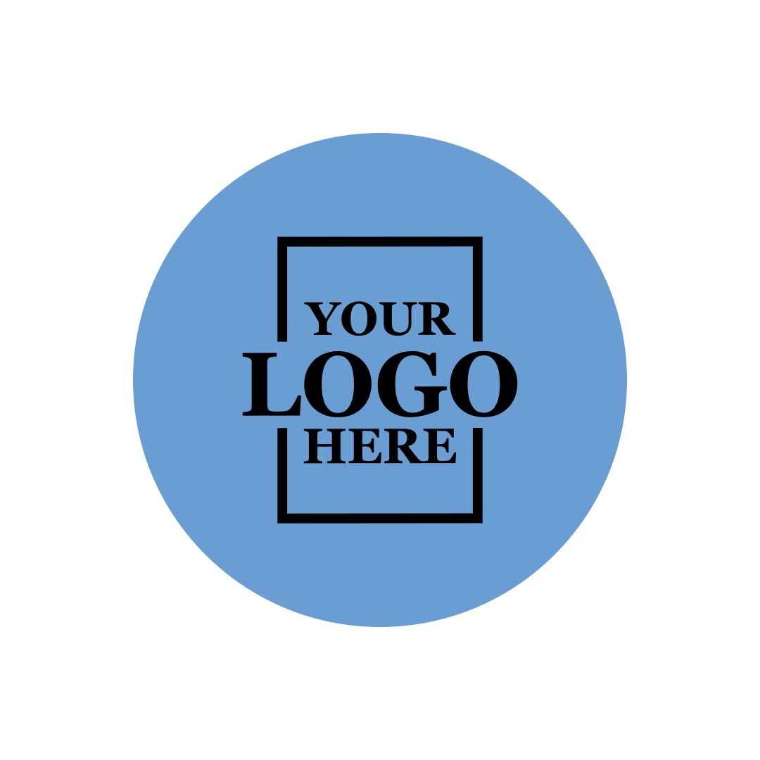 Real estate promotional gift of custom branded pop sockets in blue with black printing
