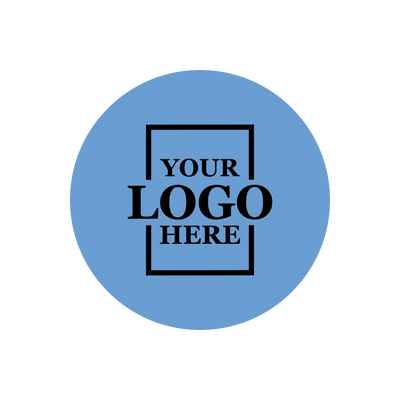Real estate promotional gift of custom branded pop sockets in blue with black printing