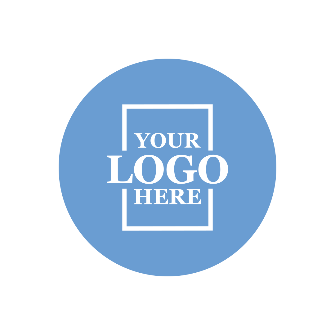 Real estate promotional gift of custom branded pop sockets in blue with white printing