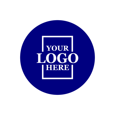 Real estate promotional gift of custom branded pop sockets in navy with white printing
