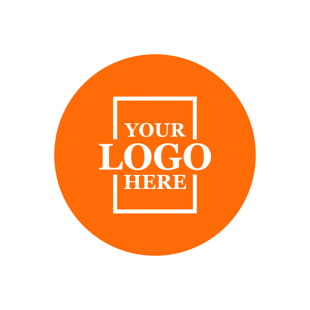 Real estate promotional gift of custom branded pop sockets in orange with white printing