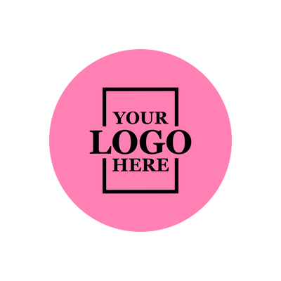 Real estate promotional gift of custom branded pop sockets in pink with black printing