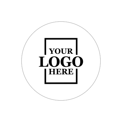 Real estate promotional gift of custom branded pop sockets in white with black printing