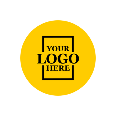 Real estate promotional gift of custom branded pop sockets in yellow with black printing